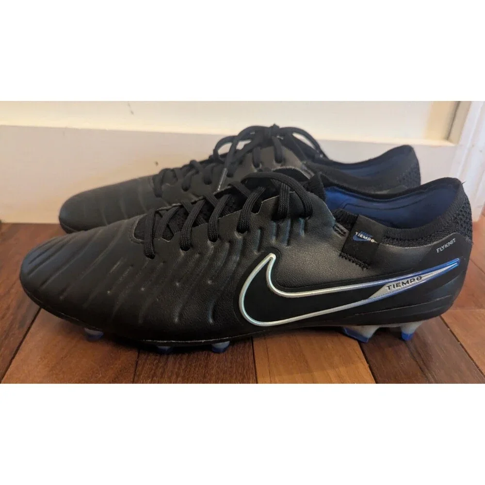 Nike Tiempo Legend 10 X Elite FG Black/Hyper Royal Mens Football Boots Mens 9